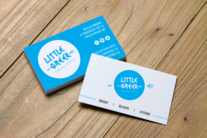 Business Card for New Greek Restaurant | Business Card Design by JK18