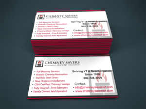 Chimney Service company needs new business card design  | Diseño de Tarjeta de Presentación por Aqeel Momin