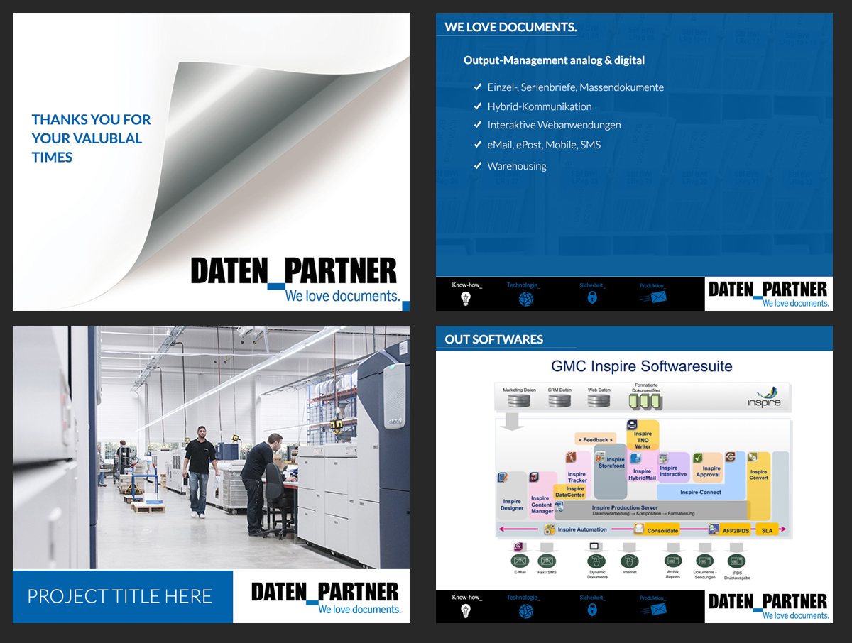 PowerPoint Design by Best Design Hub for DATEN_PARTNER GmbH | Design #17794488