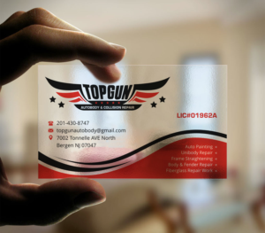 Business Card Design by INDIAN_Ashok for topgun autobody and towing | Design: #17745545