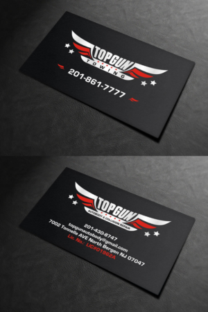 Business Card Design by INDIAN_Ashok for topgun autobody and towing | Design: #17745565
