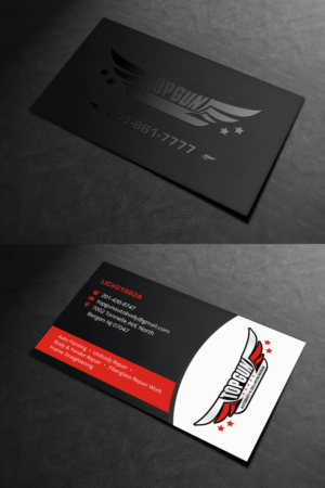 Business Card Design by INDIAN_Ashok for topgun autobody and towing | Design: #17745566