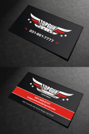 Business Card Design by INDIAN_Ashok for topgun autobody and towing | Design: #17745575