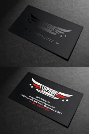 Business Card Design by INDIAN_Ashok for topgun autobody and towing | Design: #17745606