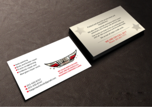 Business Card Design by Creations Box 2015 for topgun autobody and towing | Design: #17768539