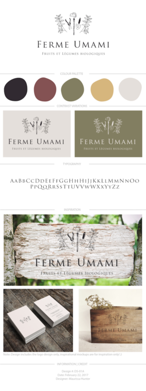 Ferme Umami - Fruits et Légumes biologiques | Logo Design by Maurissahunter