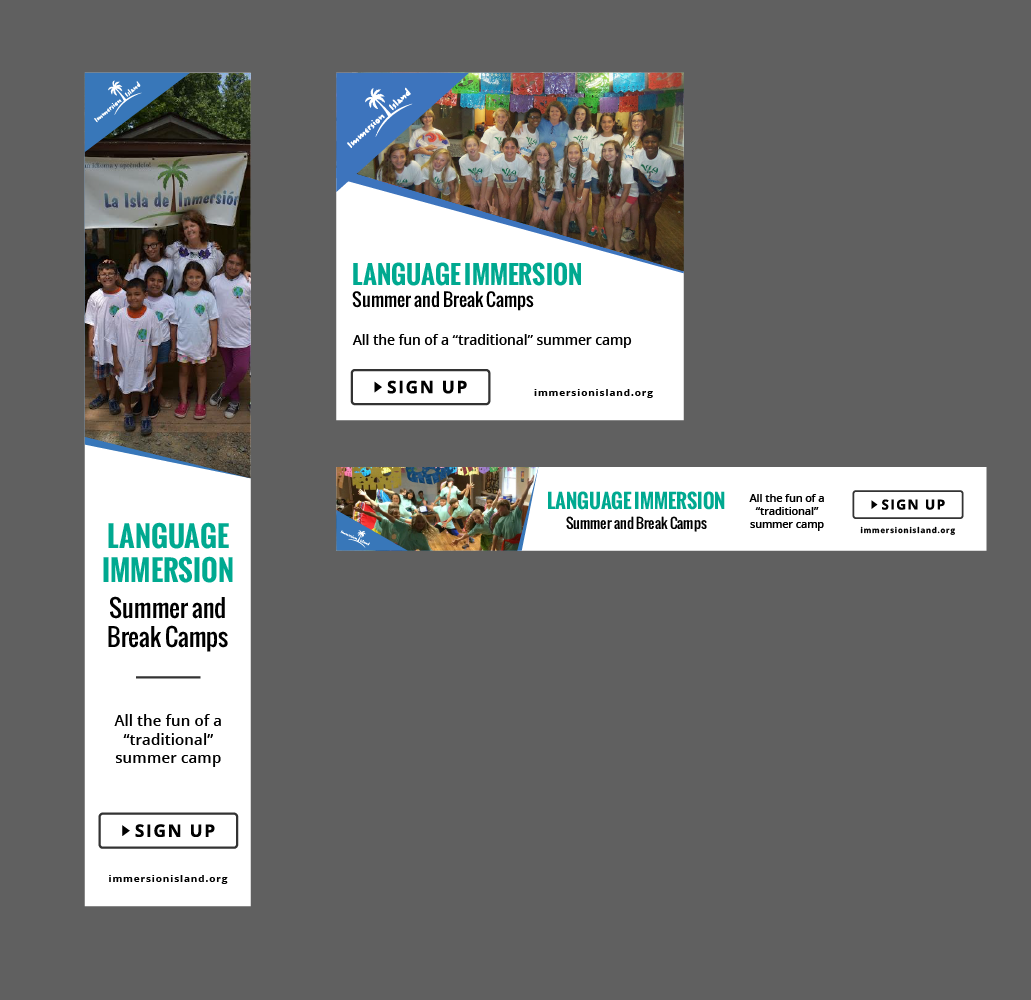 Banner Ad Design by Alexandar for Immersion Island | Design #17780255