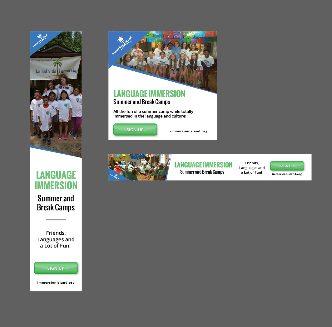 Banner Ad Design by Alexandar for Immersion Island | Design #17781667