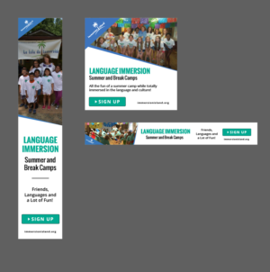 Immersion Island Summer Camps Banner Ads | Banner-Design von Alexandar