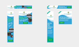 Immersion Island Summer Camps Banner Ads | Banner-Design von brandit