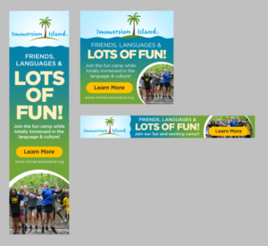 Immersion Island Summer Camps Banner Ads | Banner-Design von designhero