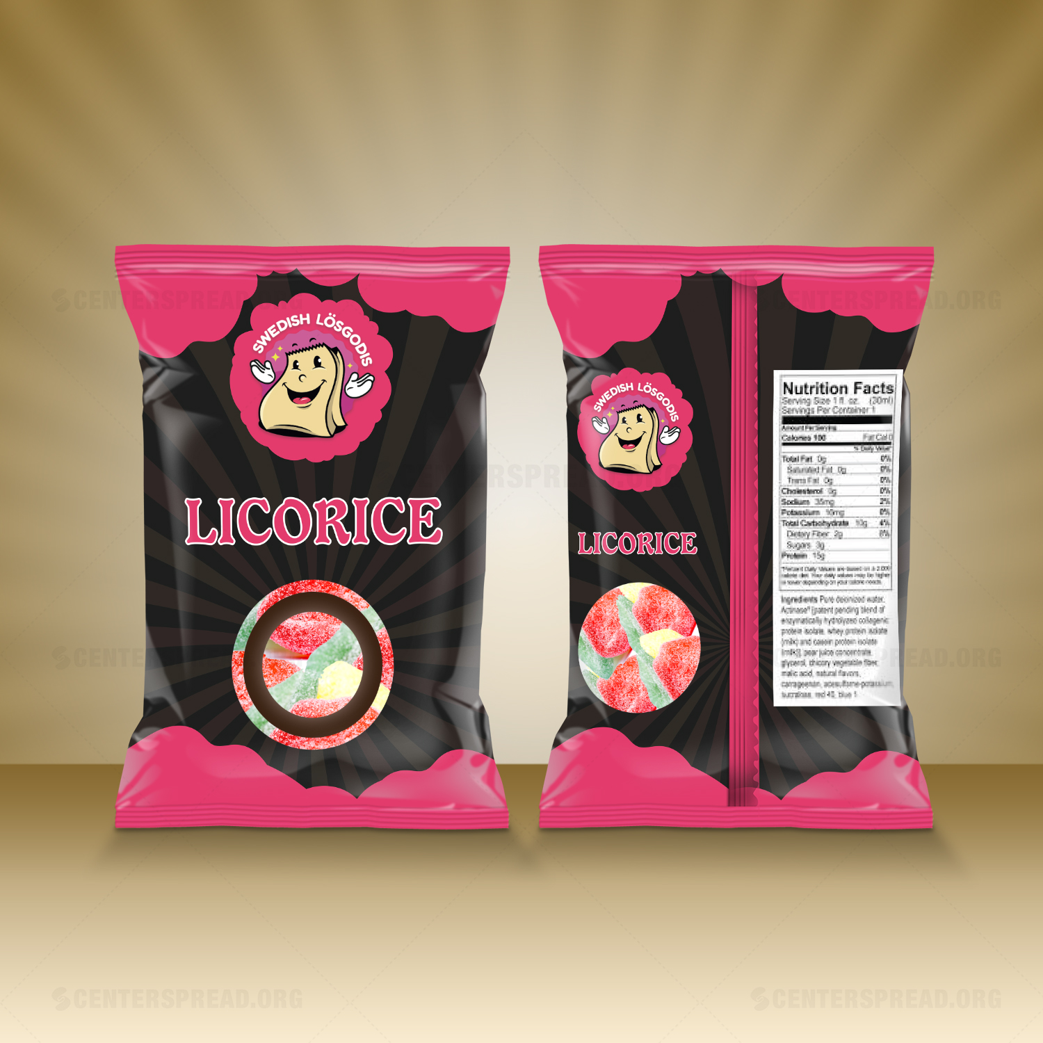 Diseño de Empaque por CENTERSPREAD para Swedish Lösgodis | Diseño #17733271