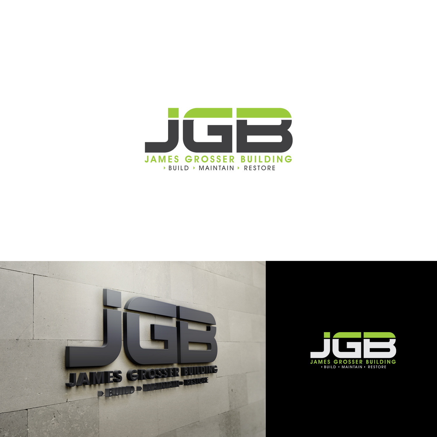 Logo Design by Maxo-Biz for James Grosser Building | Design #17776309