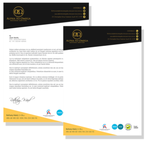 Stationery Design by Expert Designer for Alpha to Omega Business Services | Design: #17726585