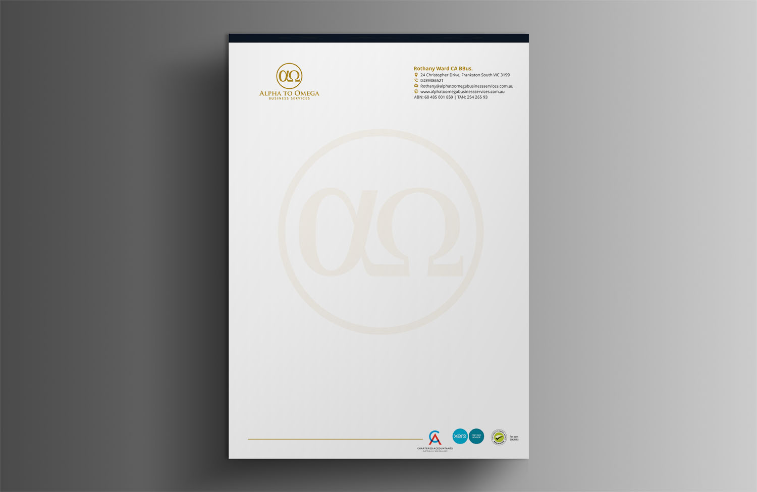 Stationery Design by Xpert for Alpha to Omega Business Services | Design #17723446