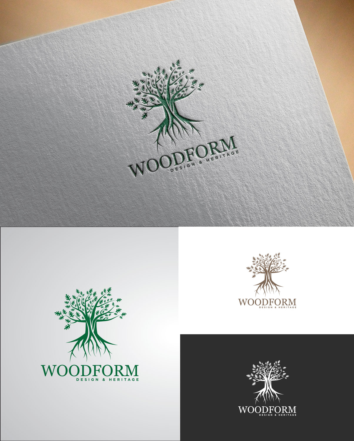 Logo-Design von Arrowhead für Woodform Design & Heritage Ltd  | Design #17720055