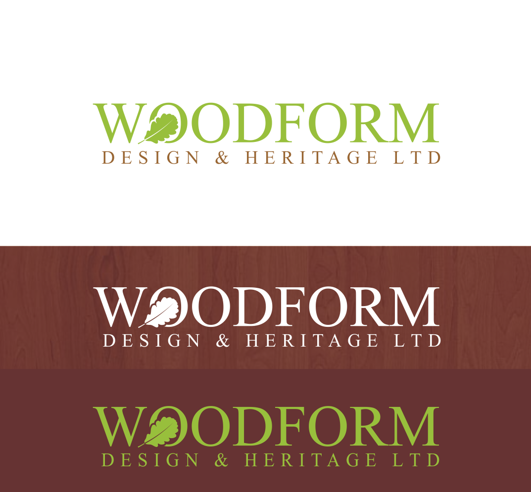 Logo Design by LunaCreative for Woodform Design & Heritage Ltd  | Design #17727275