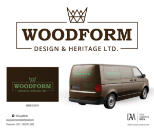 Logo Design by dougandersonmedia for Woodform Design & Heritage Ltd  | Design #17722671