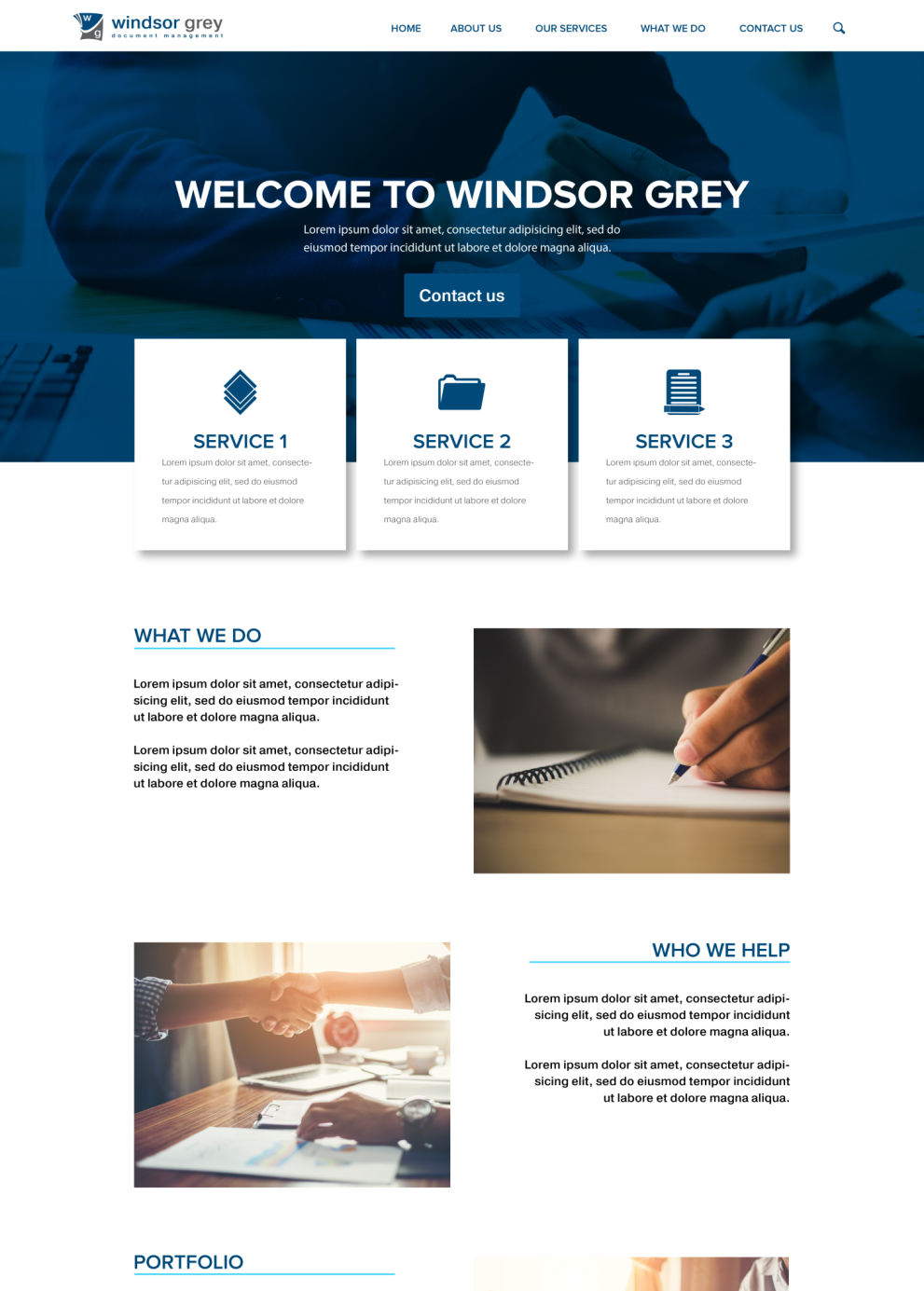 Web Design by Wild Geek for Windsor Grey Limited | Design #17719701