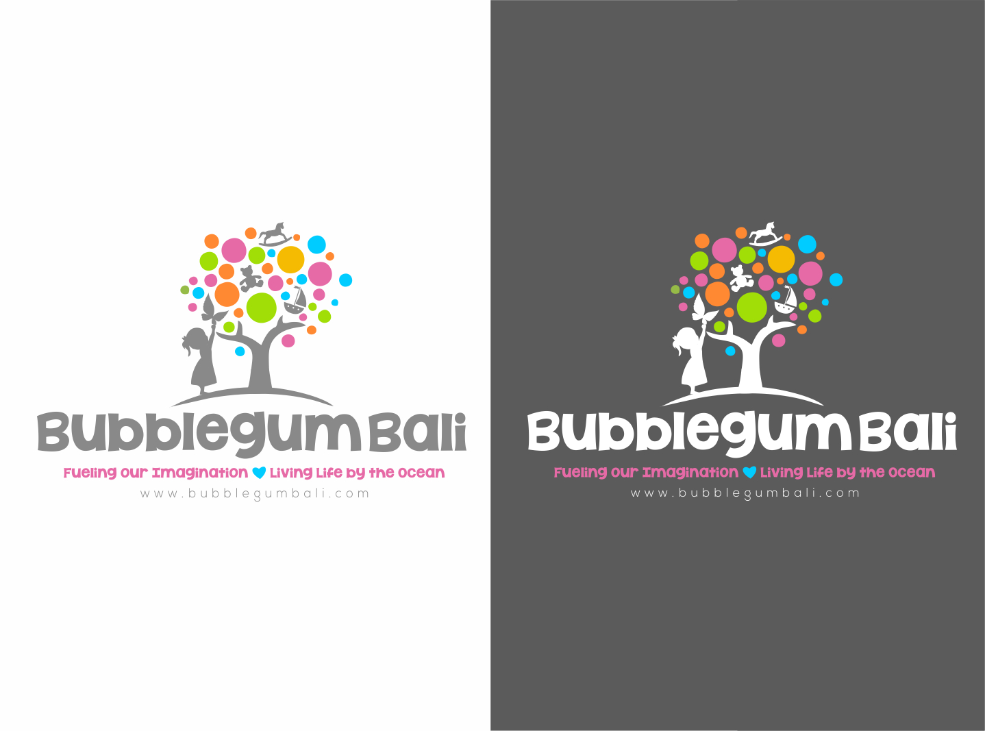 Logo Design by nikkiblue for Bubblegum Bali | Design #17736874