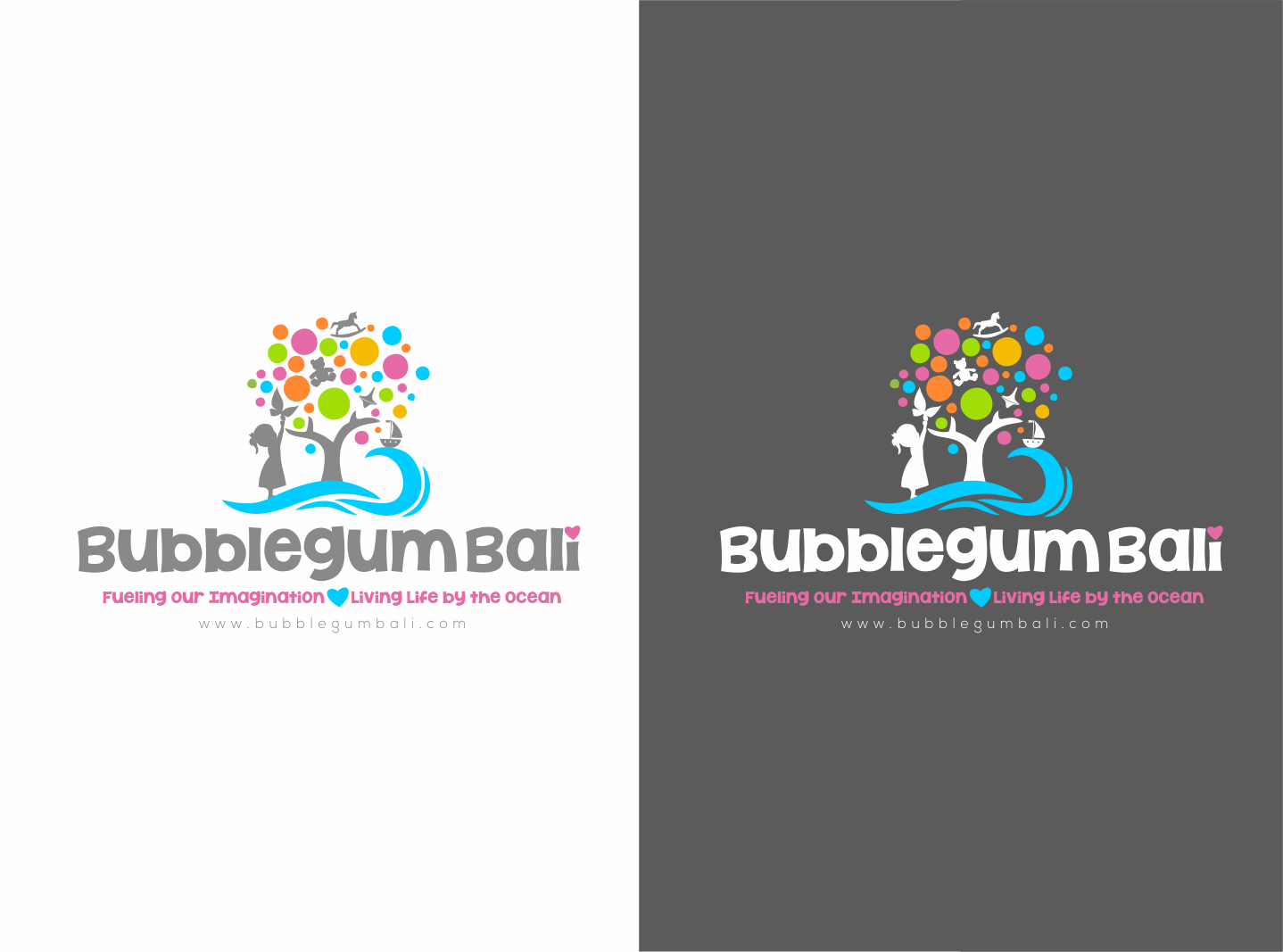 Logo Design by nikkiblue for Bubblegum Bali | Design #17737657