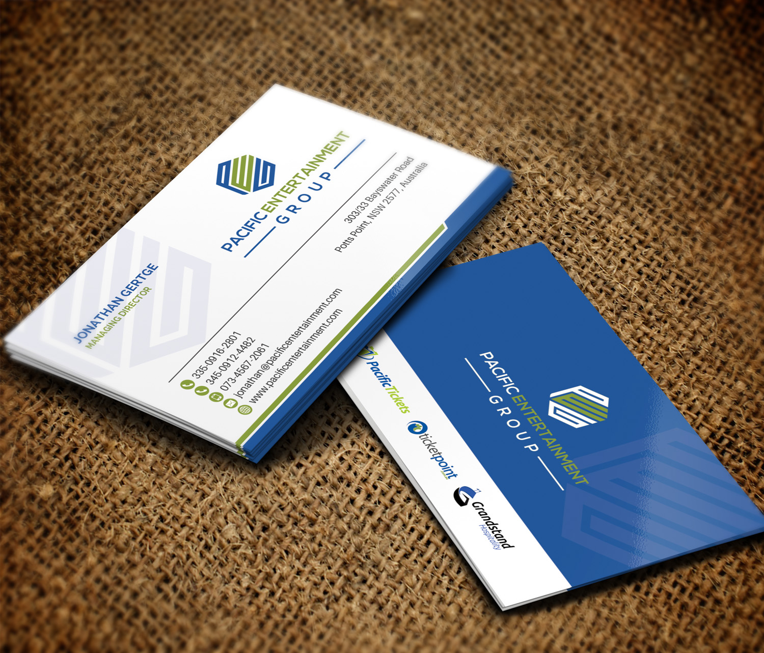 Design de Carte de Visite par Sandaruwan pour Pacific Tickets | Design #17760093