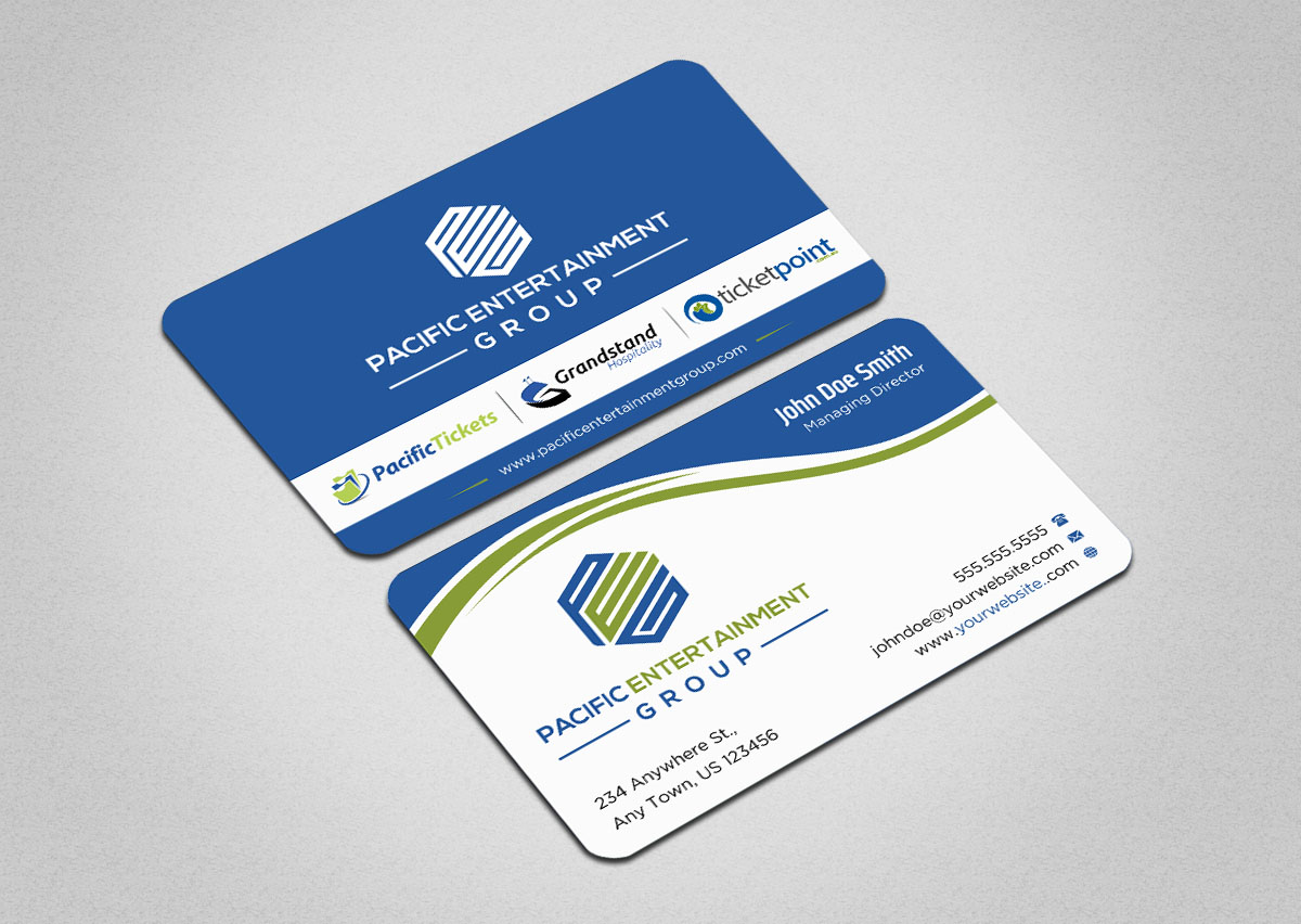 Visitenkarten-Design von INDIAN_Ashok für Pacific Tickets | Design #17722378