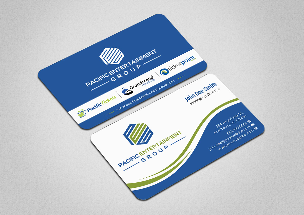 Business Card Design by INDIAN_Ashok for Pacific Tickets | Design #17722381