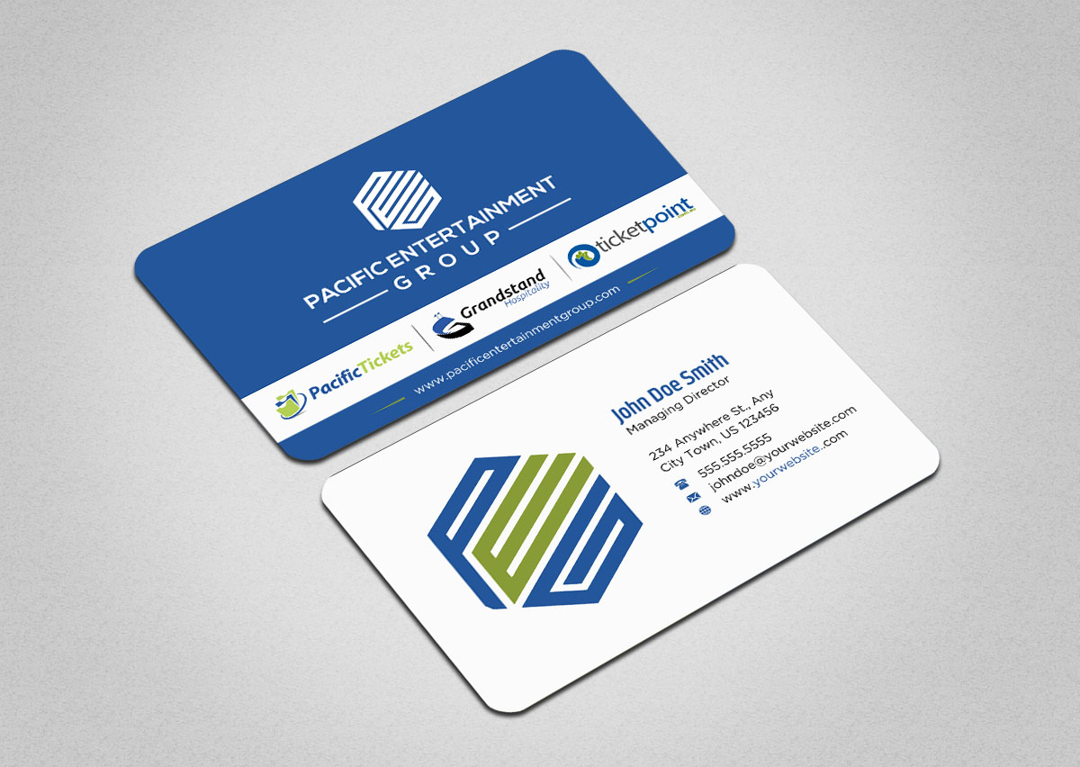 Business Card Design by INDIAN_Ashok for Pacific Tickets | Design #17722384