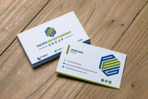 Pacific Entertainment Group (PEG) | Business Card Design by JK18