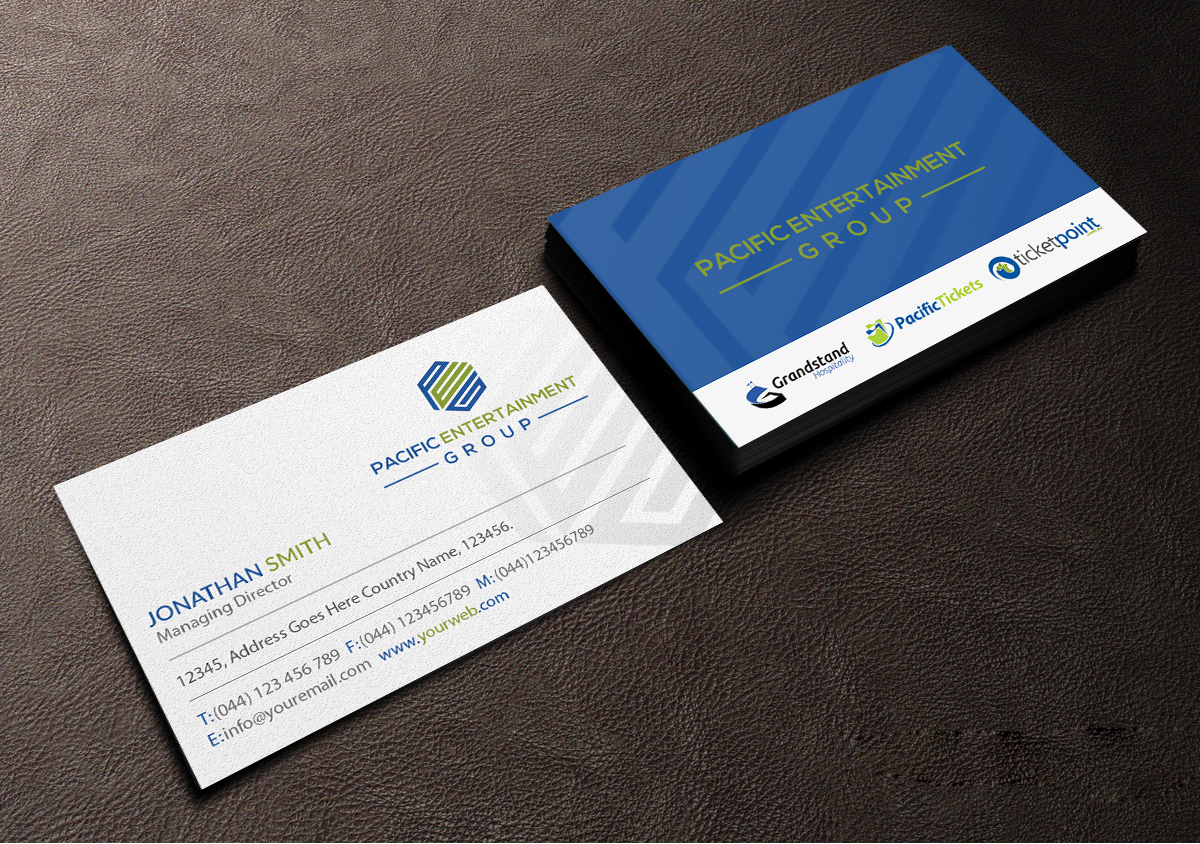 Diseño de Tarjeta de Presentación por Creations Box 2015 para Pacific Tickets | Diseño: #17725949