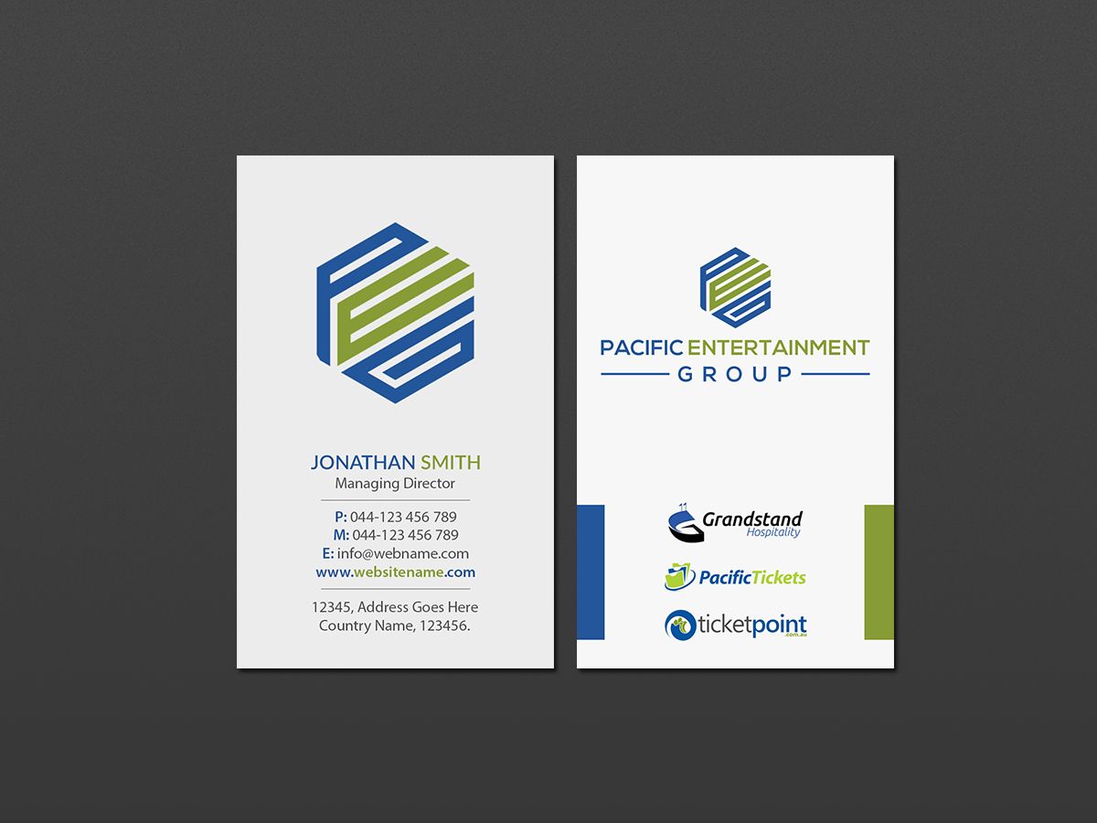 Business Card Design by Creations Box 2015 for Pacific Tickets | Design #17725951