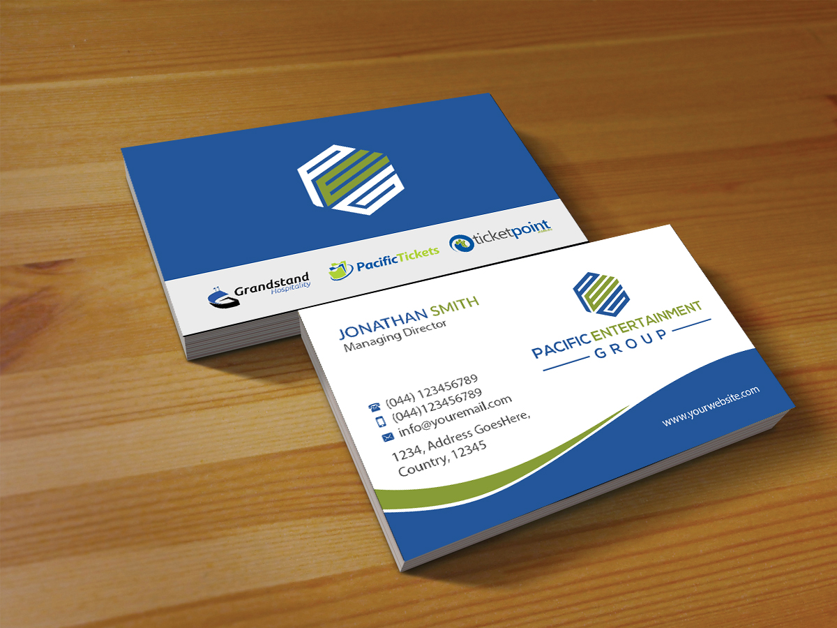 Business Card Design by Creations Box 2015 for Pacific Tickets | Design #17725965