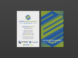 Diseño de Tarjeta de Presentación por Creations Box 2015 para Pacific Tickets | Diseño: #17725972