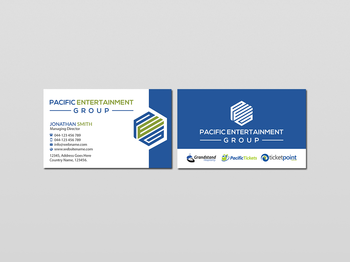 Business Card Design by Creations Box 2015 for Pacific Tickets | Design #17725975
