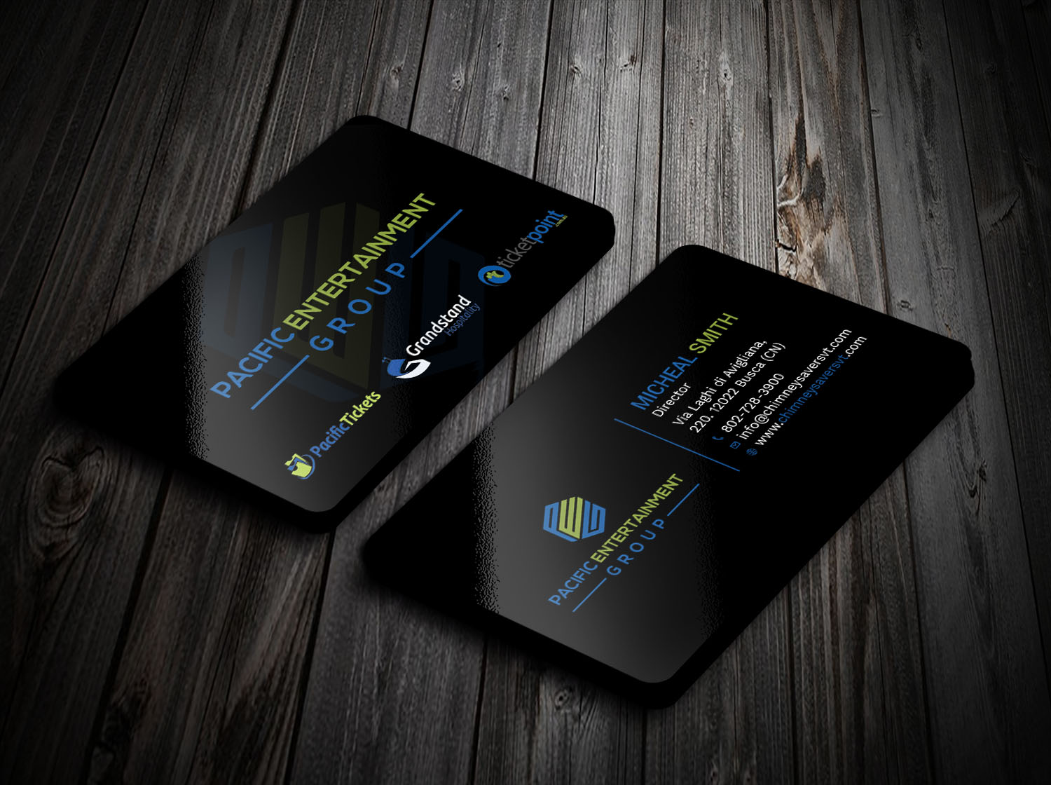 Business Card Design by Tripti Ranjan Gain for Pacific Tickets | Design #17724755