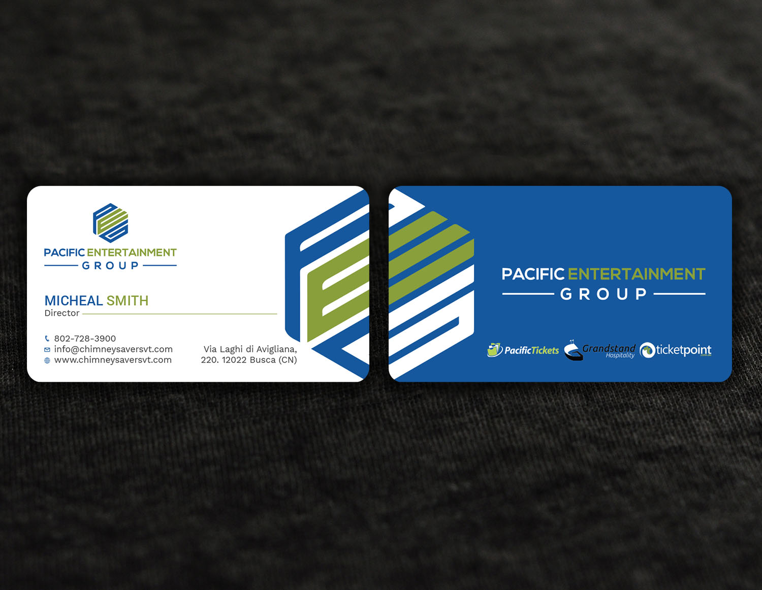 Business Card Design by Tripti Ranjan Gain for Pacific Tickets | Design #17724759