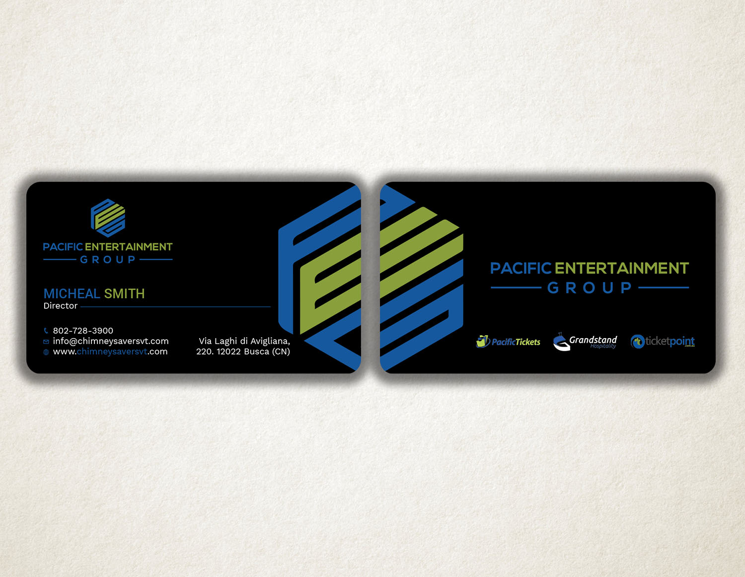 Business Card Design by Tripti Ranjan Gain for Pacific Tickets | Design #17724771