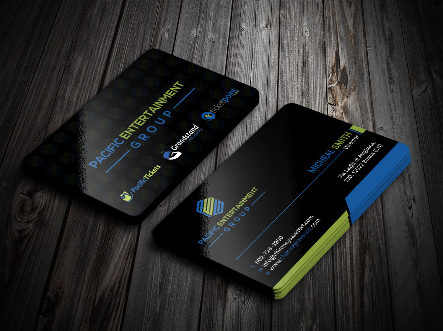 Business Card Design by Tripti Ranjan Gain for Pacific Tickets | Design #17724775