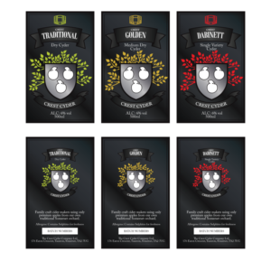Label designs for three different cider varieties | Diseño de Etiqueta por Sergio Coelho