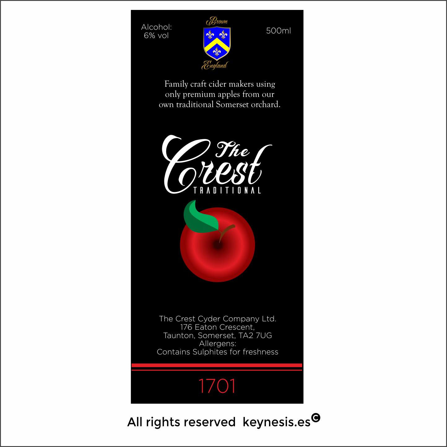 Label Design by keynesis for The Crest Cyder Company | Design #17830130
