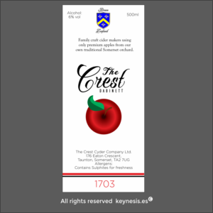 Diseño de Etiqueta por keynesis para The Crest Cyder Company | Diseño #17881290