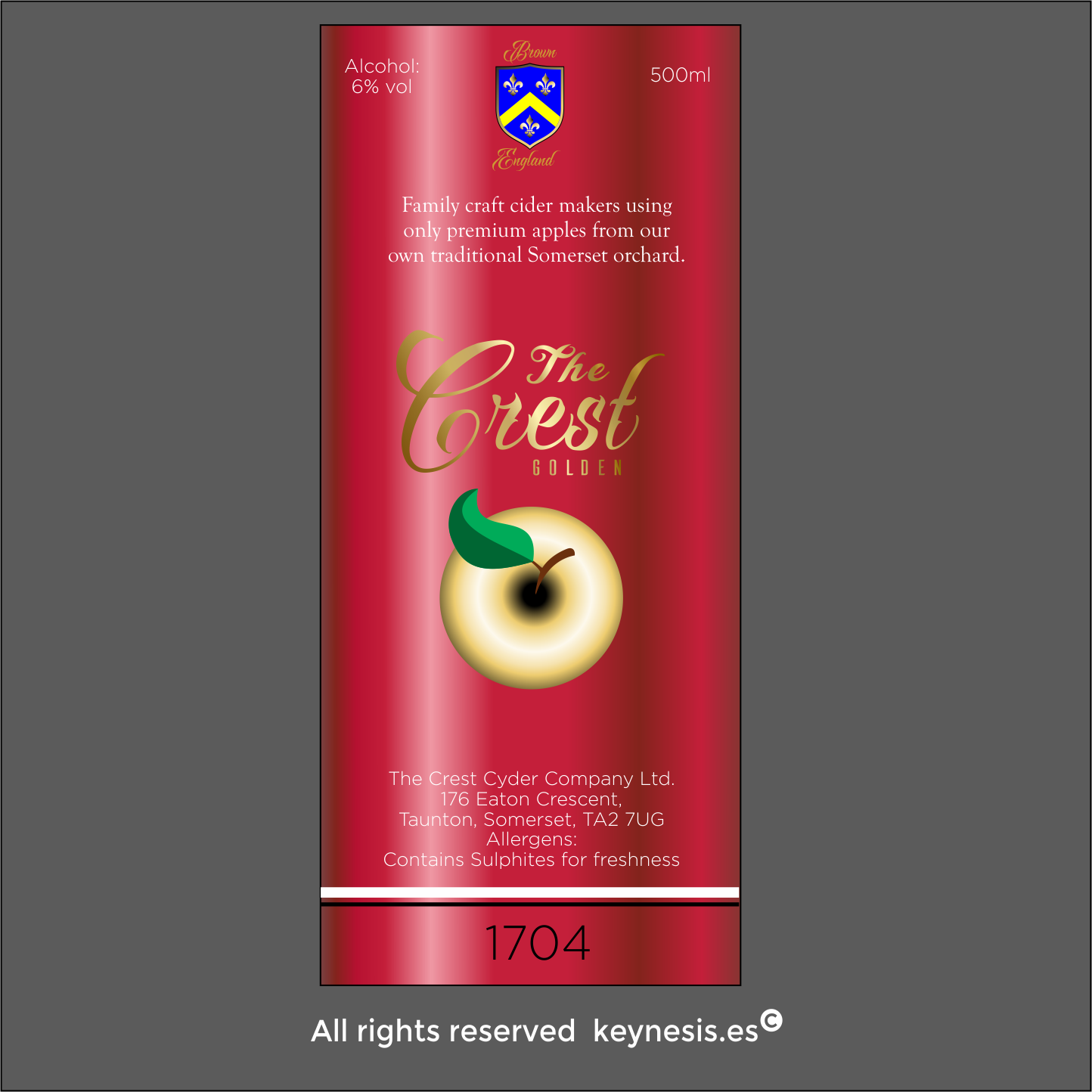 Label Design by keynesis for The Crest Cyder Company | Design #17881291