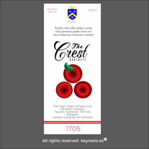 Label Design by keynesis for The Crest Cyder Company | Design: #17881325