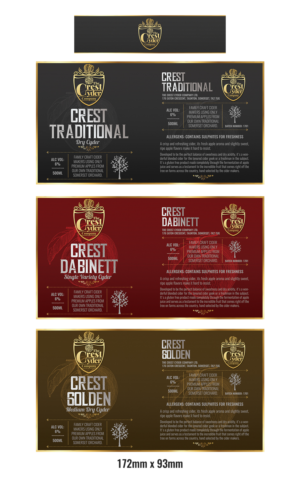 Label Design by SAI DESIGNS for The Crest Cyder Company | Design: #17879701
