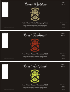 Label Design by Albion Design Project for The Crest Cyder Company | Design: #17780212