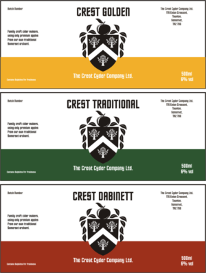 Diseño de Etiqueta por Albion Design Project para The Crest Cyder Company | Diseño #17848441