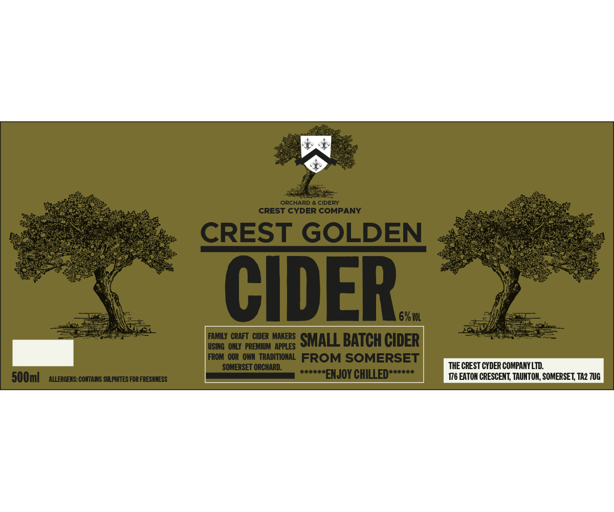 Etikett-Design von Jenny P für The Crest Cyder Company | Design #17791450