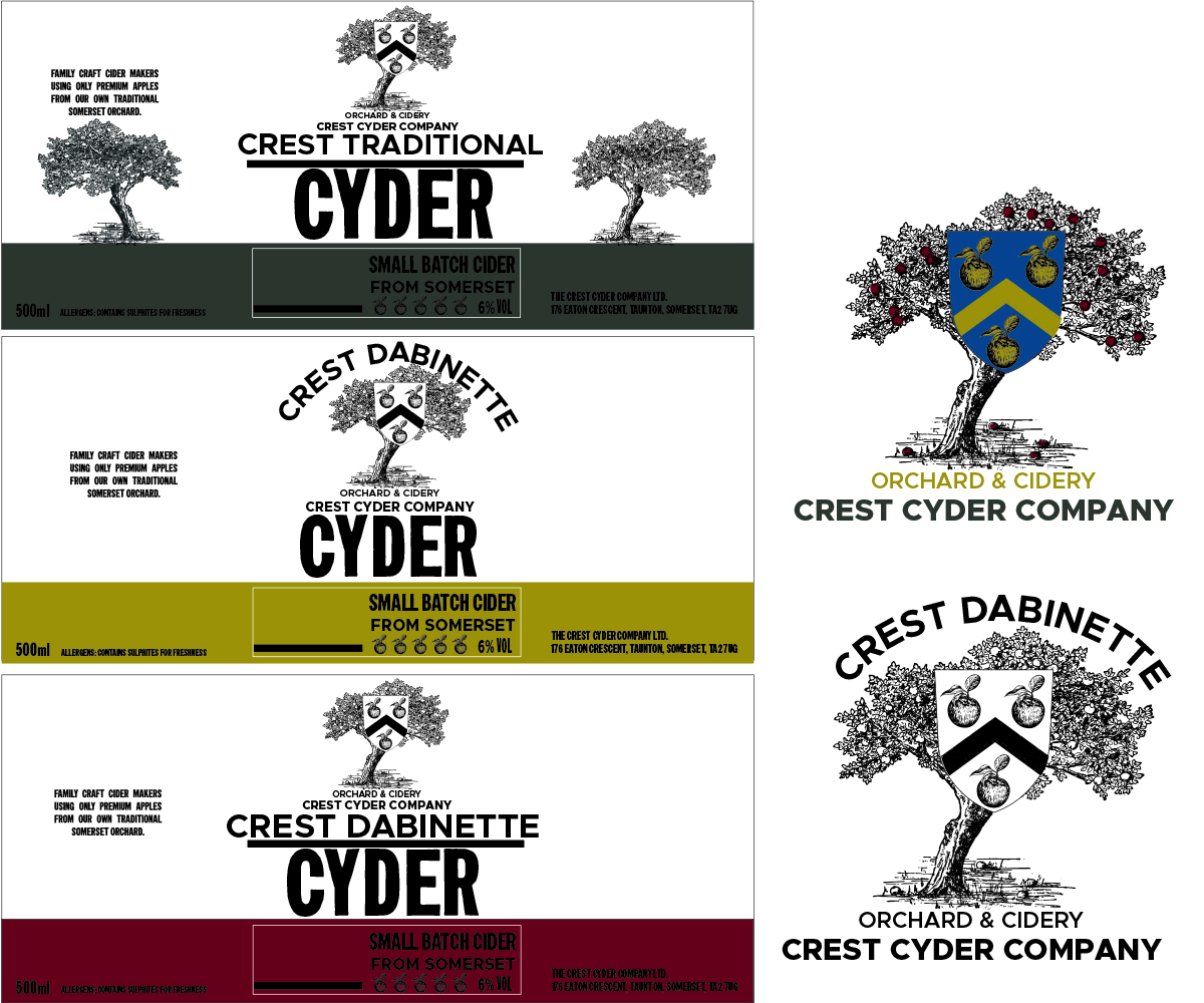 Label Design by Jenny P for The Crest Cyder Company | Design #17849722