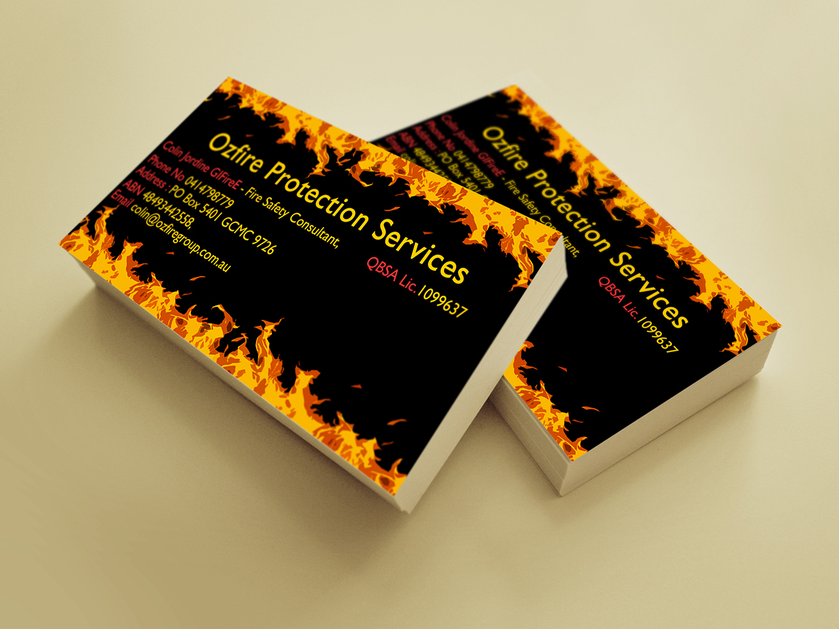 Fire Safety Business Card Design for a Company by Fire Design 2760870